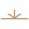 Ekena Millwork Richland Smooth Timber Gable Bracket, Western Red Cedar, 84"W x 28"H x 1 1/2"D x 3 1/2"F, 8/12 Pitch GBW084X28X0204RIC00SWR - alternate 1
